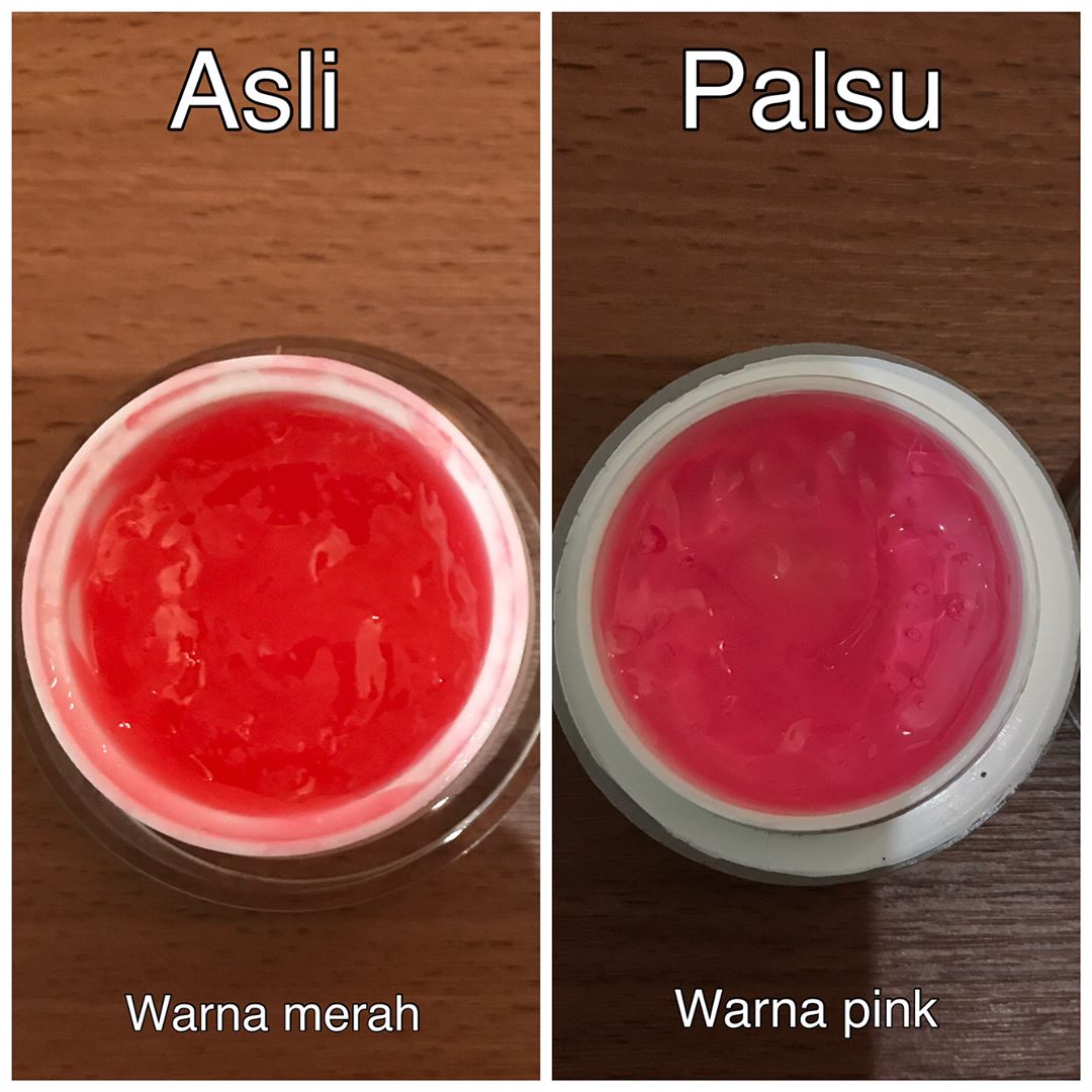perbedaan red jelly asli dan palsu
