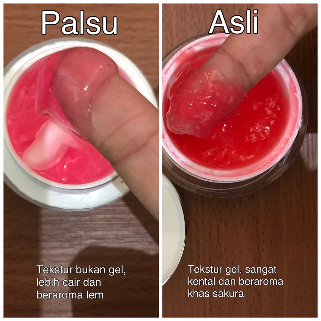 red jelly ms glow asli vs palsu