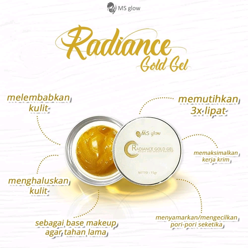 Manfaat Radiance Gold gel Ms Glow